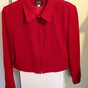 KGR Red jacket Medium merino wool remove 90520